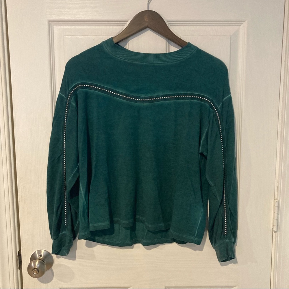 C&C California Long-Sleeve Beaded Top